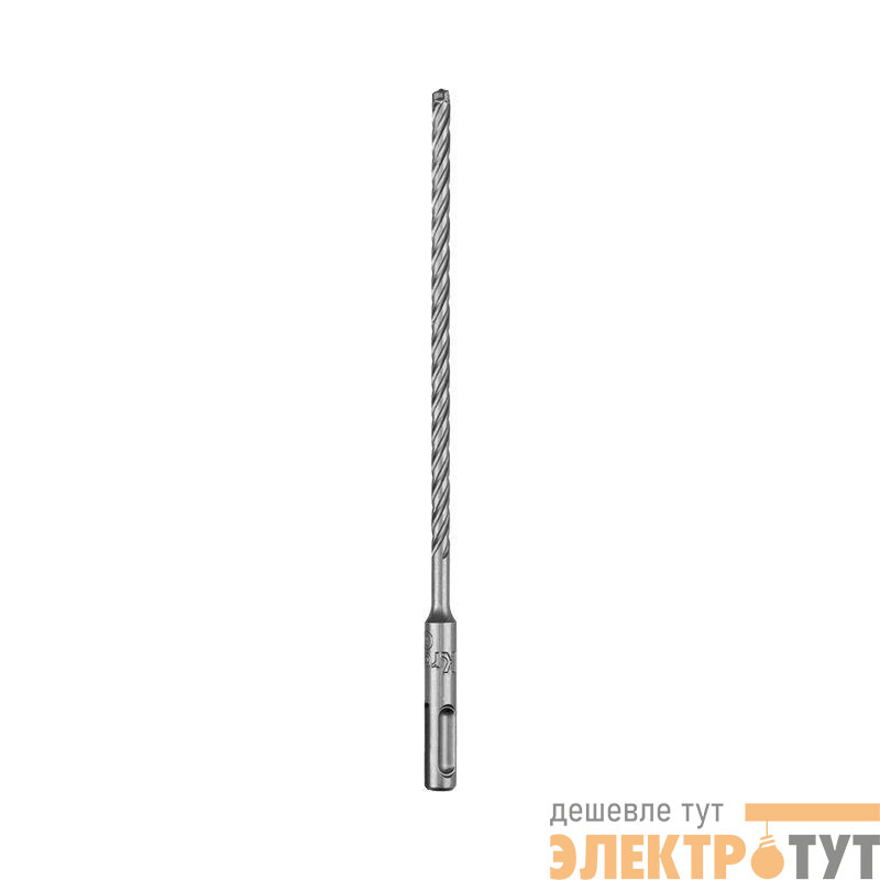 Бур по бетону SDS-Plus SUPER 6х210мм профессиональный цельная крестовая пластина Kranz KR-91-0454