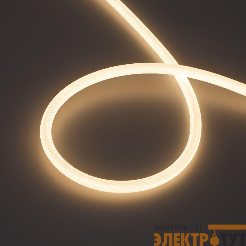 Лента светодиодная MOONLIGHT-COTTON-TOP-S-M560-D13хmm 24V Warm 3000К 11Вт/м IP65 wire x1 прямой вывод герметичная (уп.5м) Arlight 048141