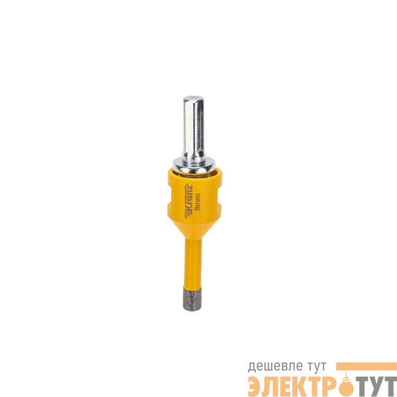 Коронка алмазная профессиональная по керамограниту и железобетону М14 вакуумное спекание 8мм для УШМ Kranz KR-92-1002