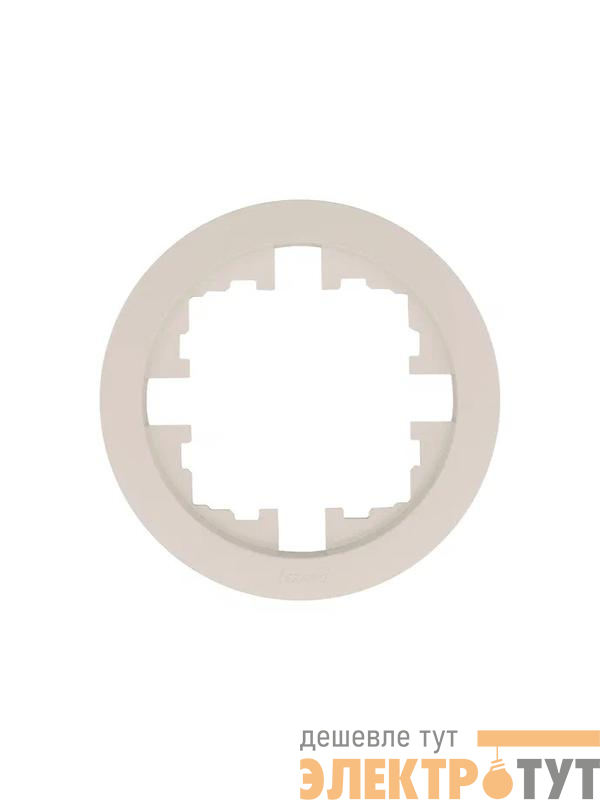 Рамка 1-м OSEN горизонт. круглая сл. кость LEZARD 744-9000-146