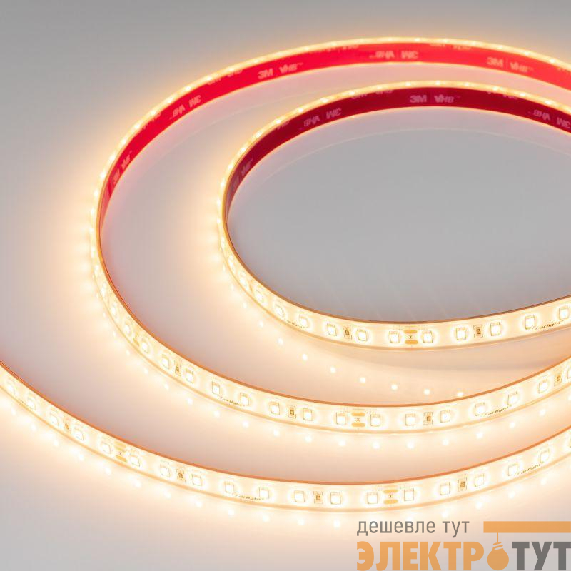 Лента светодиодная RTW-PS-A80-12mm 24В Warm 2400К 4.8Вт/м IP67 TWP100 герметичная (уп.5м) Arlight 053506