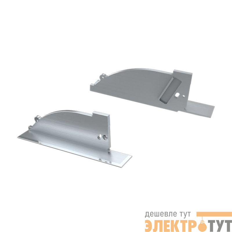 Заглушка для ALM-ARC-SIDE серая правая с отверстием металл Arlight 026792