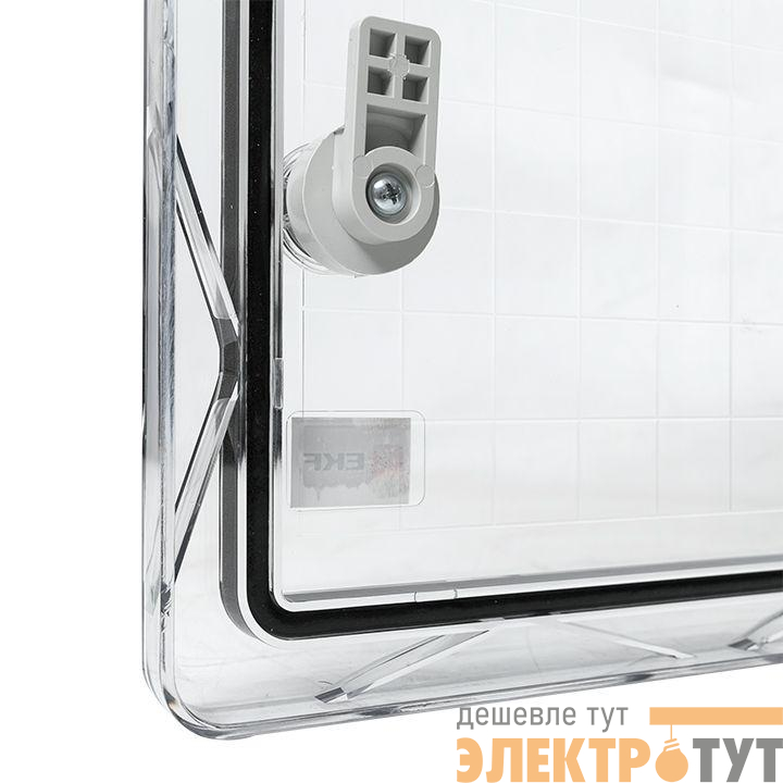 Бокс пластиковый с монтажной платой 300х200х130 IP65 прозр. дверь PROxima EKF PBT65MP001