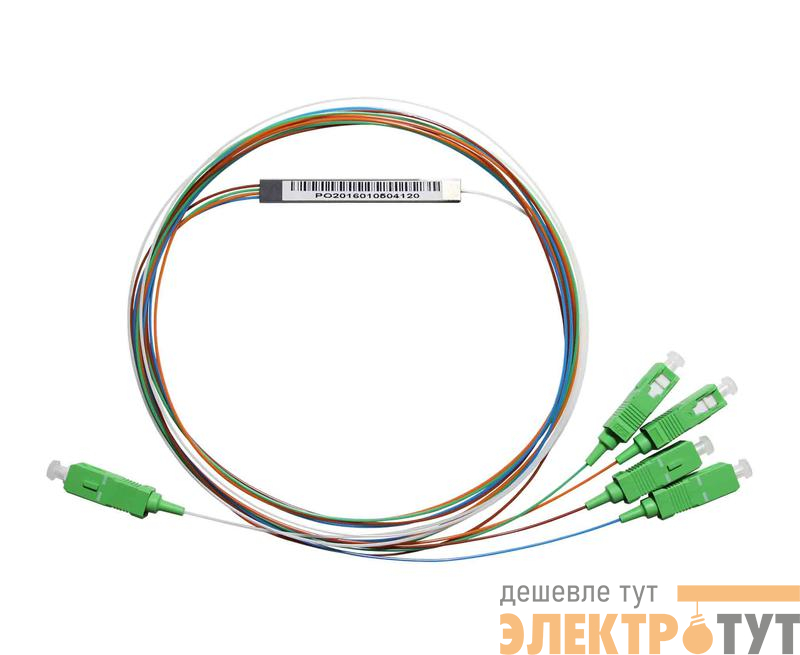 Сплиттер PLC 1х4 0.9мм гильза SC/APC SUPRLAN 09-0415