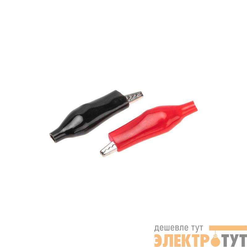 Зажим "крокодил" 5А 46мм в изоляторе (уп.2шт) Rexant 16-0002-9