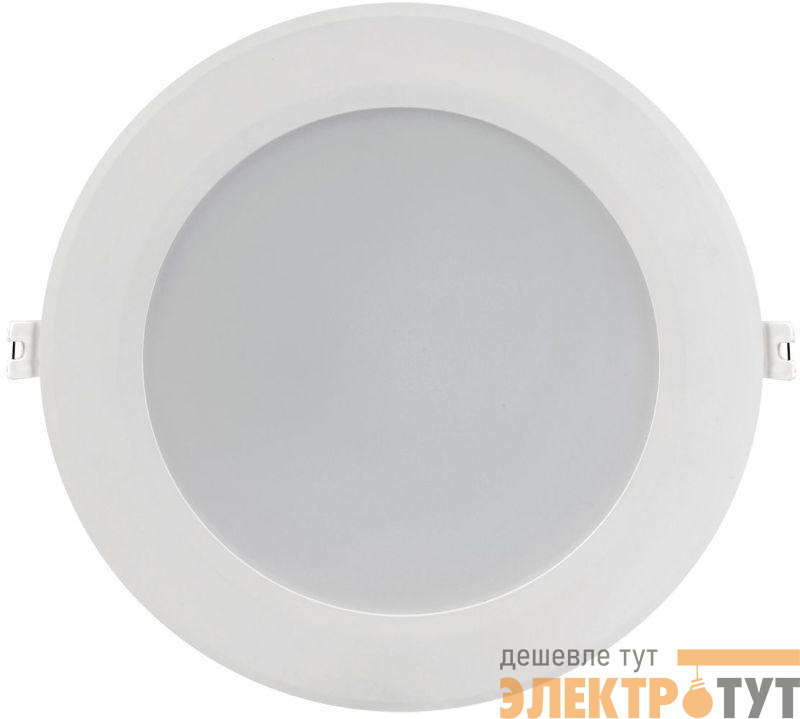 Светильник светодиодный ДВО 1716 18Вт 4000К IP40 даунлайт встраив. круг бел. IEK LDVO0-1716-18-4000-K01
