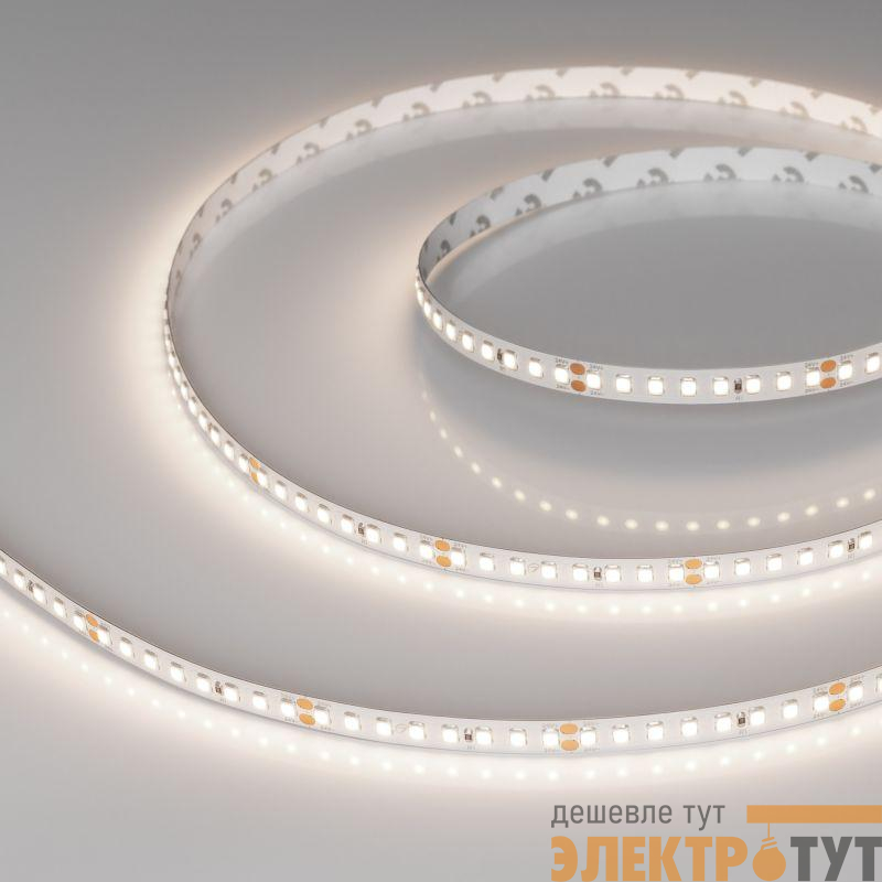 Лента светодиодная RT-A160-8mm 24V Day 4000К 12Вт/м IP20 2835 высок. эффект. 150лм/Вт (уп.5м) Arlight 024537(2)