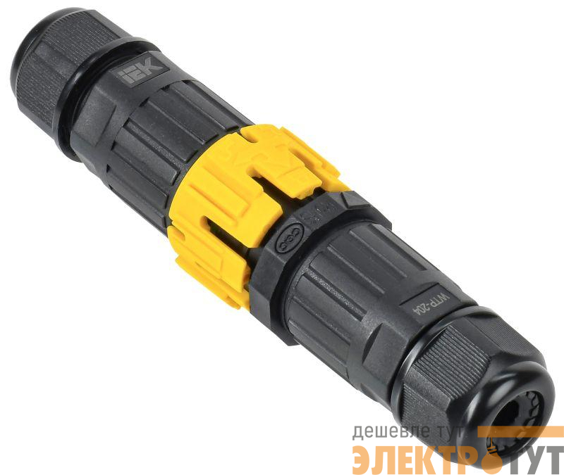 Коннектор кабельный герметичный WTP-204 3 PIN IP68 IEK UWC30-I-020-3-68