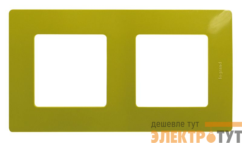 Рамка 2-м Etika зел. папоротник IEK 672542