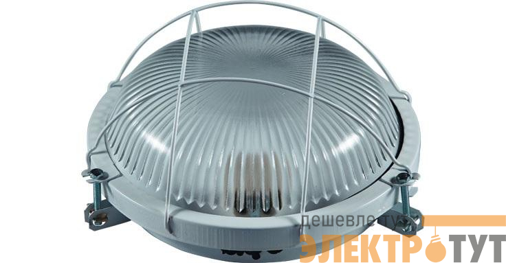 Светильник НПП 03-100-006 100Вт E27 IP65 промышленный накладной с решеткой Владасвет СТЗ 10120