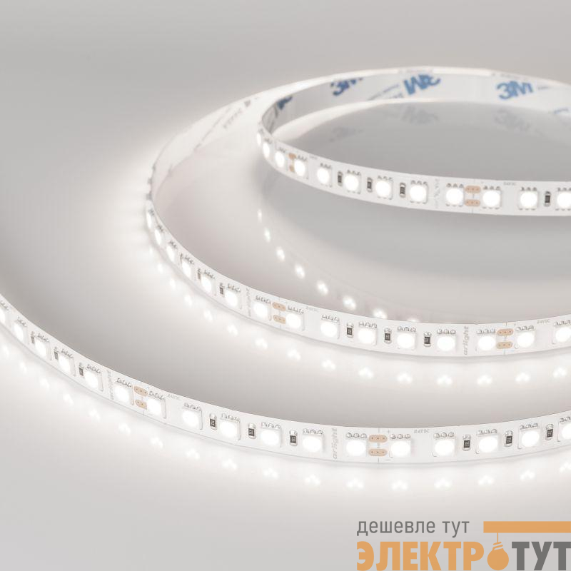 Лента светодиодная RT-B96-10mm 24V Day 5000К 23Вт/м IP20 5060 открыт. (уп.5м) Arlight 040602