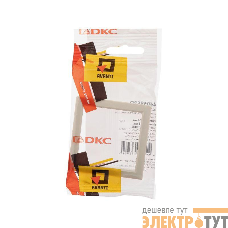 Вставка декоративная 1-м 2мод. Avanti для метал. рамок беж. DKC 4405852D