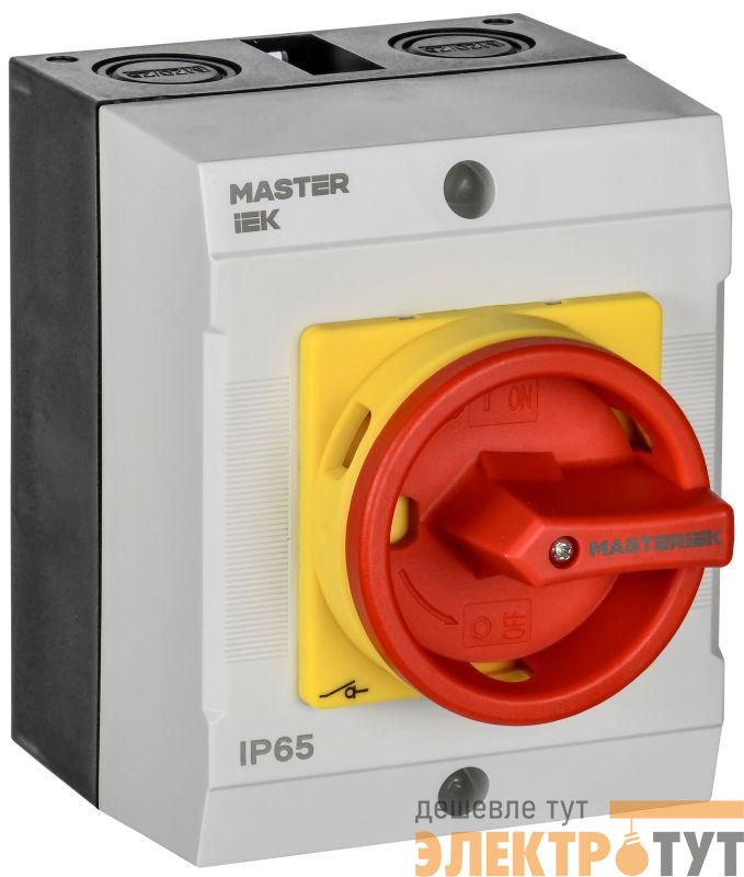 Переключатель кулачковый 10А (сх. 54)в боксе закрытая рукоятка авар. IEK MI-CS22-010-054