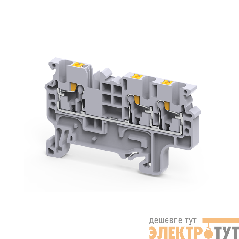 Клемма с 3-мя контактами push-in OptiClip СP-2.5-TRIPLET-I сер. КЭАЗ 331844