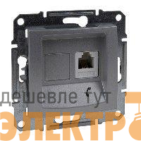 Механизм розетки телеф. 1-м СП Sedna RJ11 алюм. SchE SDN4101160