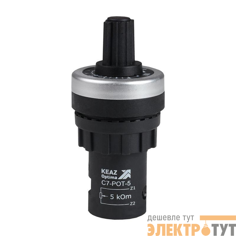 Потенциометр OptiSignal Compact D22 С7-POT-5 5кОм XB4BD912R5K КЭАЗ 362215