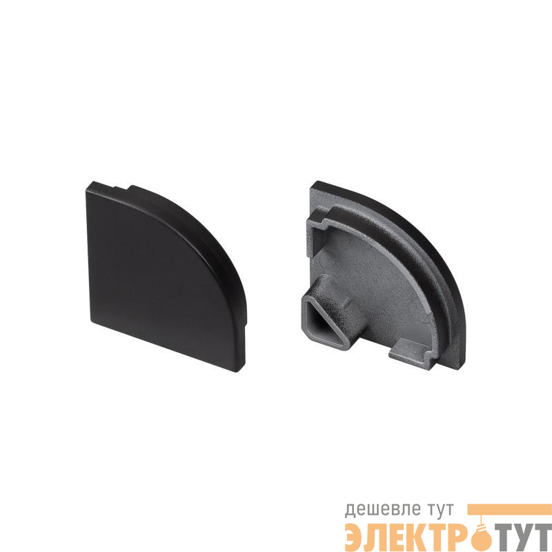 Заглушка SL-KANT-H20 BLACK глухая пластик (комплект) Arlight 049404