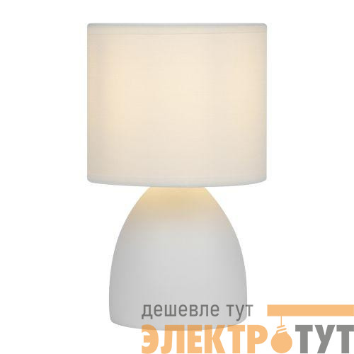 Лампа настольная Nadine 7042-502 1хE14 40Вт керамика бел. с абажуром Rivoli Б0053455