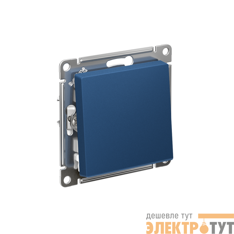 Выключатель AtlasDesign (сх. 1) 10AX с самовозвратом механизм аквамарин SE ATN001115