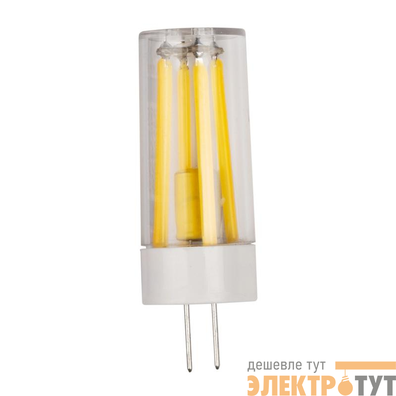Лампа светодиодная филаментная PLED-G4 PRO 6Вт 4000К 480лм 230В d16.5х50мм без пульсации JazzWay 5062467