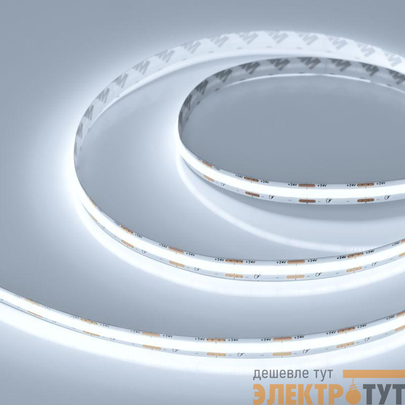 Лента светодиодная COB-X560-10mm 24V White 6000К 9.6Вт/м IP20 (уп.10м) Arlight 049058