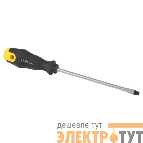 Отвертка SL 6х150мм шлицевая двухкомпонентн. рукоятка ЭРА Б0055866