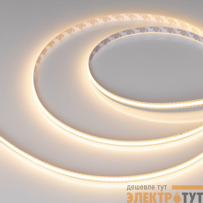 Лента светодиодная COB-X544-8mm 24V Warm 3000К 11Вт/м IP20 FreeCut свободная резка (уп.5м) Arlight 043414