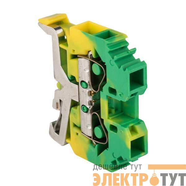 Колодка клеммная JXB-S-6 41А (282-107) пружинная земля EKF plc-jxb-s-6pe