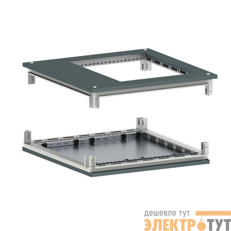 Крыша с фланцем и основание для 19дюйм IT-CQE 600х800 RAL7011 DKC R5RKTB68FIT