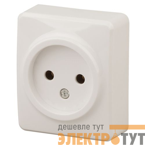 Розетка 1-м ОП Эра Эксперт 11-2201-02 16А IP20 250В 2P сл. кость Эра Б0031552