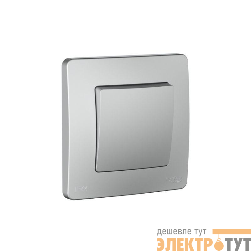 Переключатель 1-кл. СП Blanca 10А IP44 (сх.6) 250В алюм. SE BLNVS410603