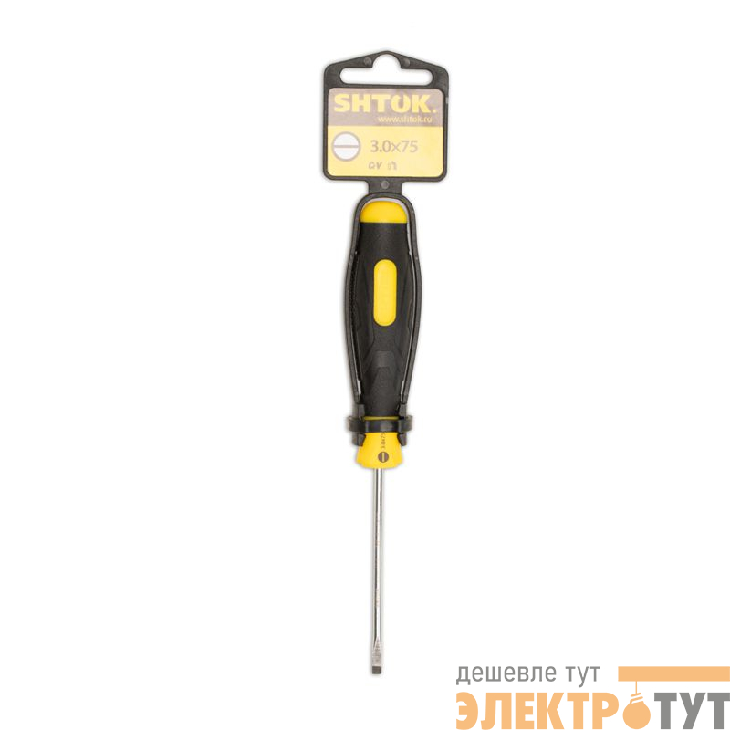 Отвертка SL 3х75мм (09101) SHTOK 376318