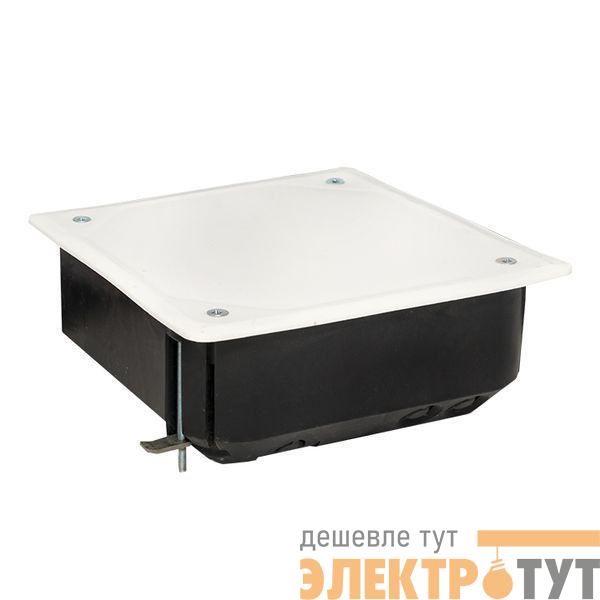 Коробка распаячная КМП-020-008 для полых стен 115х115х45 полистирол; метал. лапки IP20 черн./бел. EKF plc-kmp-020-008