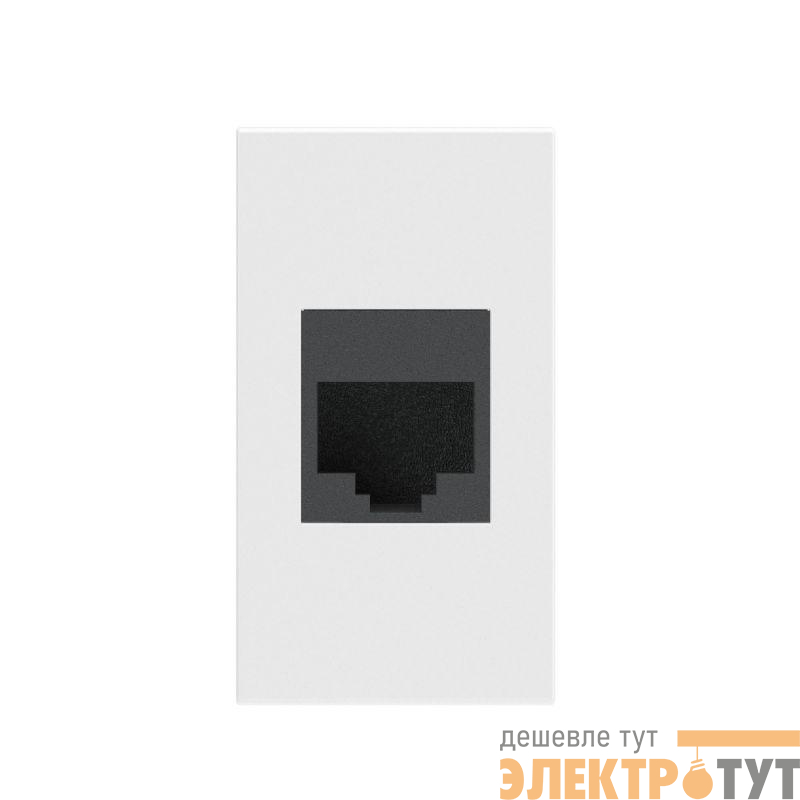 Розетка компьютерная 1-м СП Viva 1мод. RJ45 5е бел. DKC 45037
