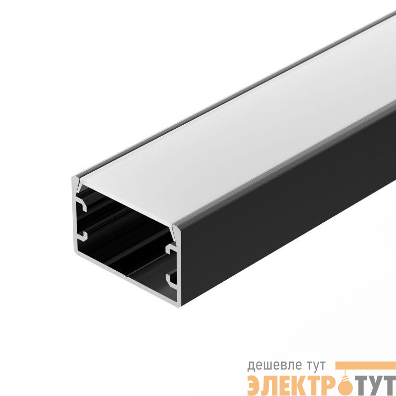 Профиль PLS-LOCK-H16-SMT-3000 ANOD BLACK L3000 алюм. Arlight 044807