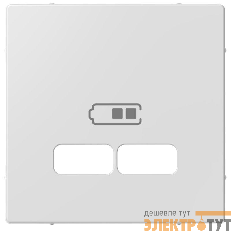 Накладка центральная Merten для механизма USB 2.1А SM активный бел. SchE MTN4367-0325