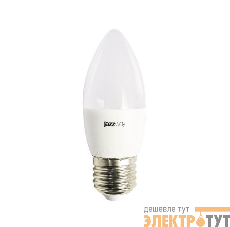 Лампа светодиодная PLED-LX 8Вт C37 свеча матовая 5000К холод. бел. E27 JazzWay 5028562