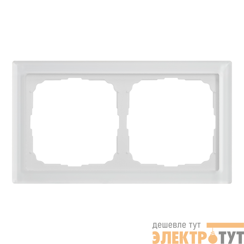Рамка 2-м ArtGallery Pure органич. стекло бел. SE GAL320102