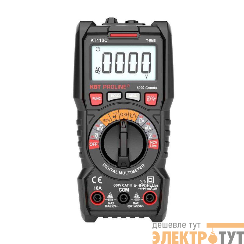 Мультиметр цифровой KT 113С PROLINE КВТ 91918