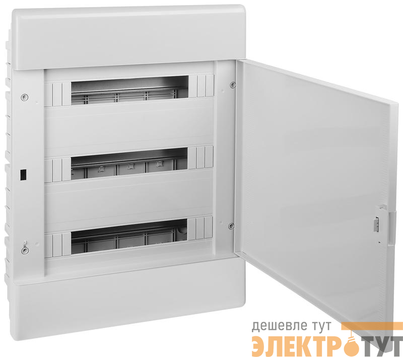 Щиток Тусо скрытая проводка на 54 модуля с дверцей 645х464х116мм(серый с непрозрачной дверцей) Ruvinil 68154С