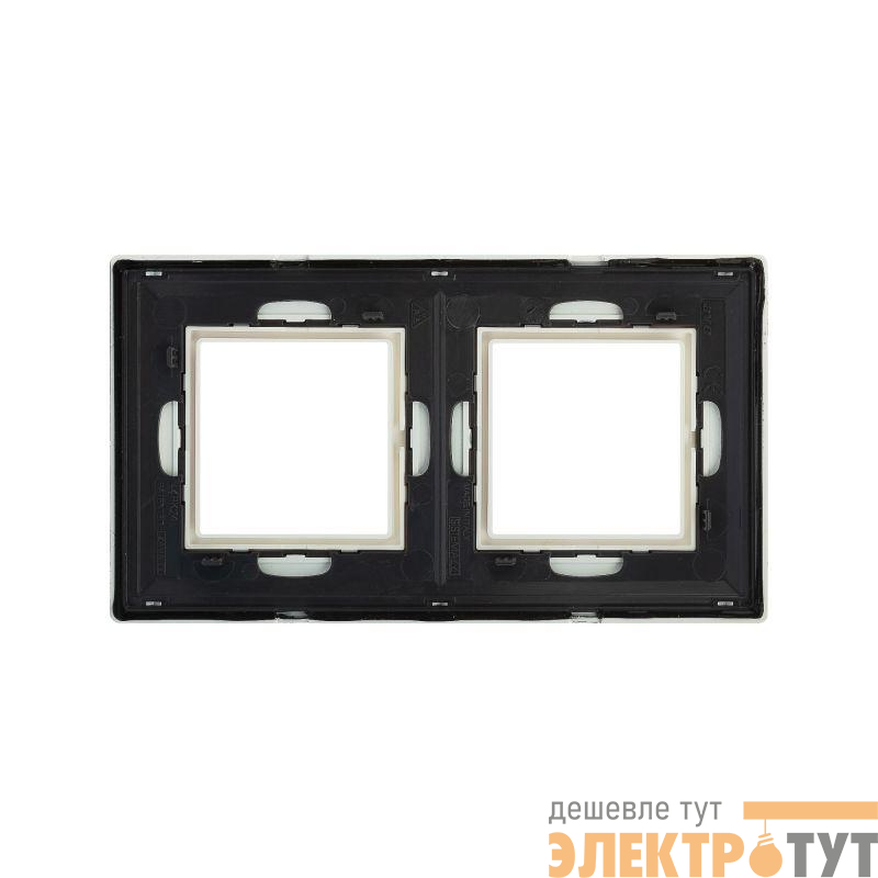 Рамка 2-м 4мод. Avanti метал. бел. DKC 4400854