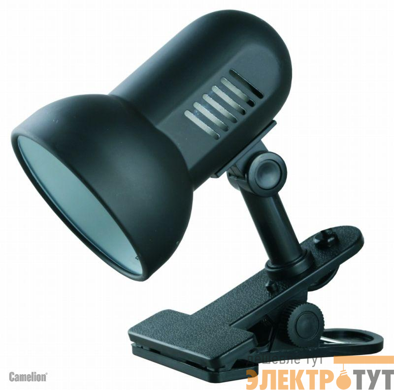 Светильник H-035 40Вт 230В прищепка метал. черн. Camelion 7197