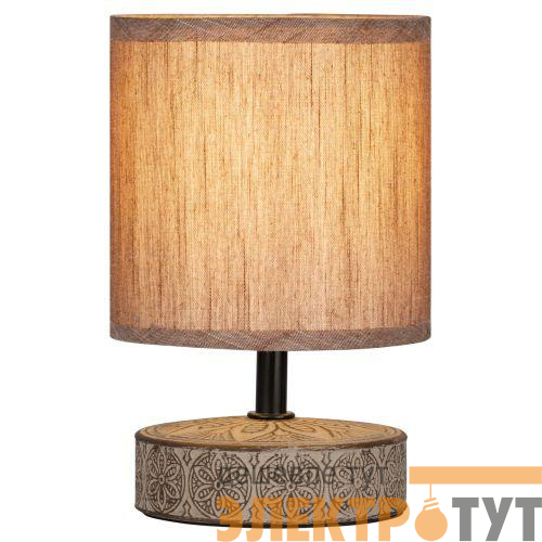 Лампа настольная Eleanor 7070-502 1хE14 40Вт керамика кофейная Rivoli Б0057270