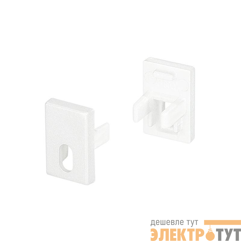 Заглушка SL-MINI-8-H12 WHITE с отверстием пластик Arlight 037528