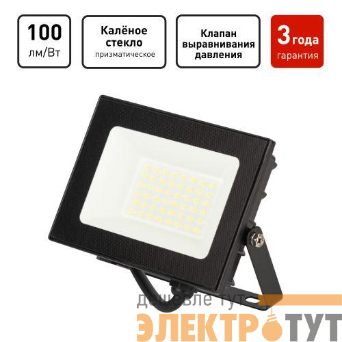 Прожектор светодиодный PRO LPR-062-0-65K-030 30Вт 6500К 3000лм IP65 призма Эра Б0064687