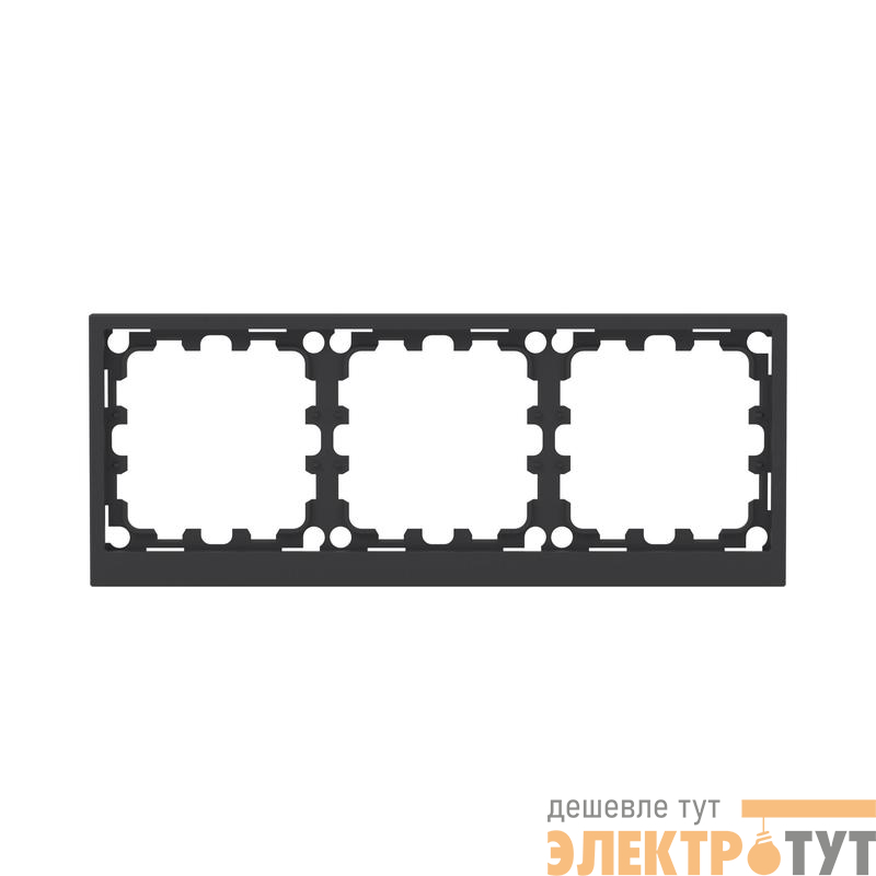 Рамка 3-м KANT черн. уголь DKC 7012906