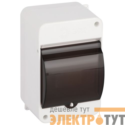 Корпус навесной SIMPLE КМПн 1/4 IP30 пластик.; прозр. крышка; бел. kmpn1.4t Эра Б0069239