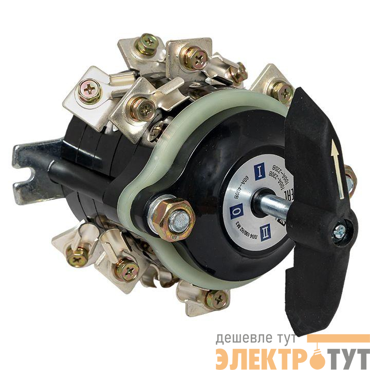 Переключатель пакетный 1-кл. 100А IP00 ПП 4-100/Н2 М3 исп.3 черн. EKF pp-4-100-3