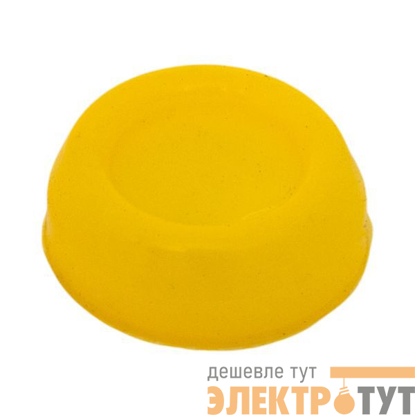 Колпачок для плоской кнопки XB4 силикон. желт. EKF pe-22x-y