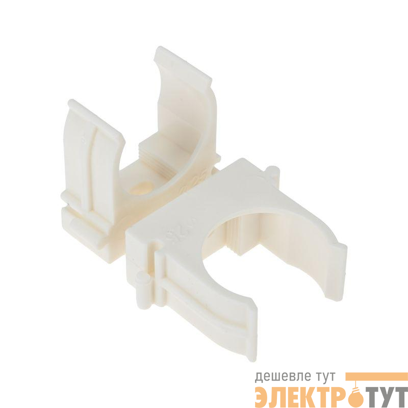 Держатель для труб (клипса) d25мм для монтажного пистолета бел. Rexant 28-0425-3